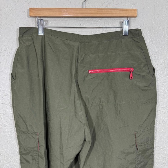 Vtg Y2K No Boundaries Cargo Pants‎ Juniors Large Nylon Baggy Utility Army Grunge - Picture 8 of 14